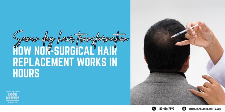 Same Day Hair Transformation: How Non-Surgical Hair Replacement Works in Hours